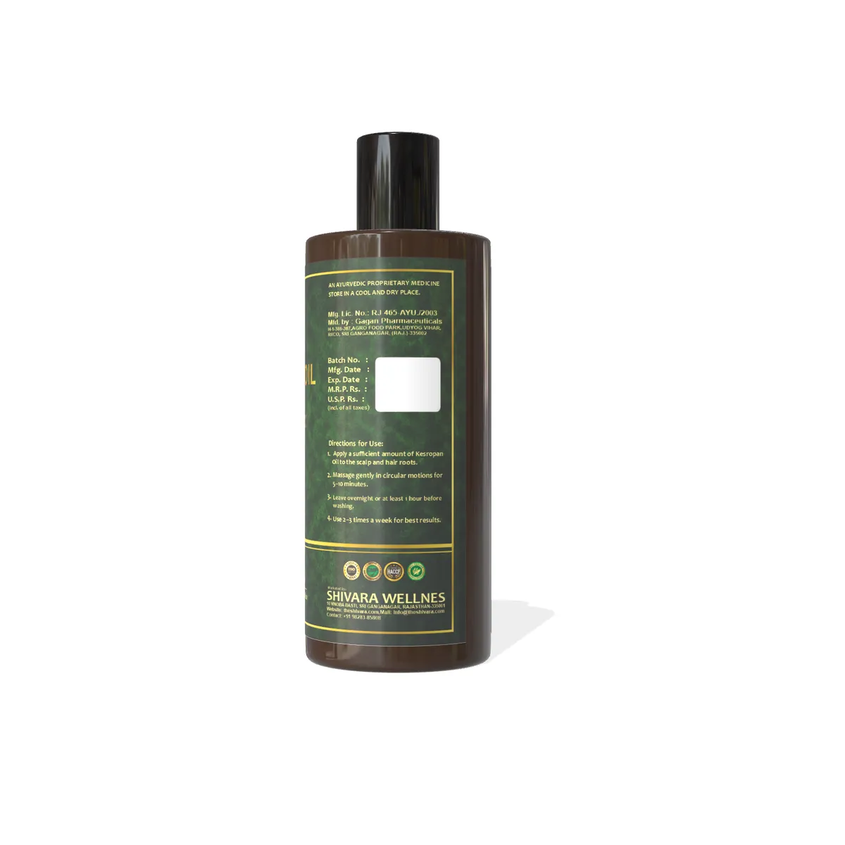 Keshropan Hair Oil And Cleanser Shampoo For Strong And Healthy Hair Pack of 2